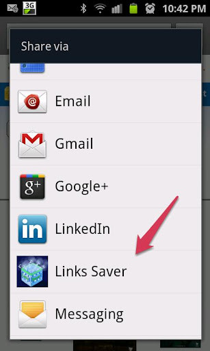 Emulate Android APK Links Saver