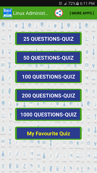 Run android online APK Linux Administration Quiz from MyAndroid or emulate Linux Administration Quiz using MyAndroid