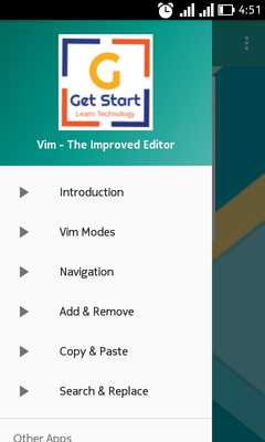 Emulate Android APK Linux Vim (Vi Improved) Editor Tutorial