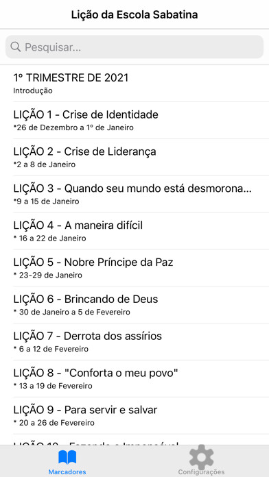 Emulate iPhone app LIÇÃO DA ESCOLA SABATINA 2023 using MyAndroid