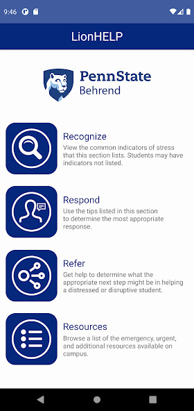 Run android online APK LionHELP for Penn State Behren from MyAndroid or emulate LionHELP for Penn State Behren using MyAndroid Run android online APK LionHELP for Penn State Behren from MyAndroid or emulate LionHELP for Penn State Behren using MyAndroid