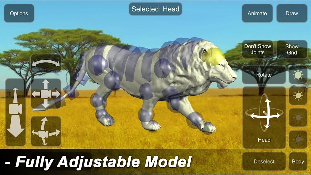Emulate iPhone app Lion Mannequin using MyAndroid