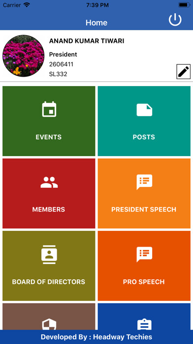 Emulate iPhone app Lions Club of Calcutta using MyAndroid