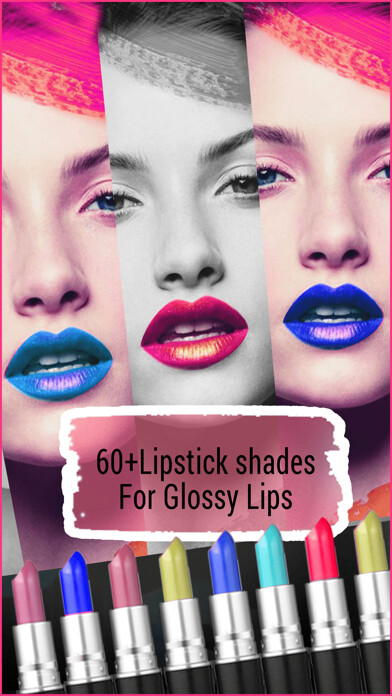 Emulate iPhone app Lips Color Changer - Makeup Tool, Change Lips Color, Lipstick Shades, Lips changer using MyAndroid