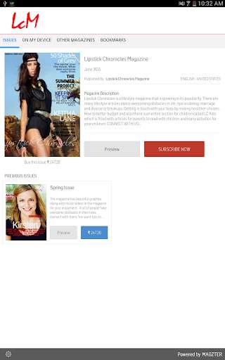 Emulate Android APK Lipstick Chronicles Magazine