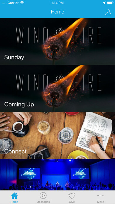 Emulate iPhone app Liquid Church using MyAndroid