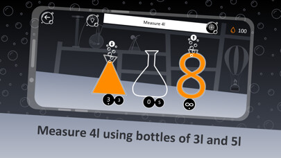 Emulate iPhone app LiquidLab: logical puzzle game using MyAndroid Emulate iPhone app LiquidLab: logical puzzle game using MyAndroid