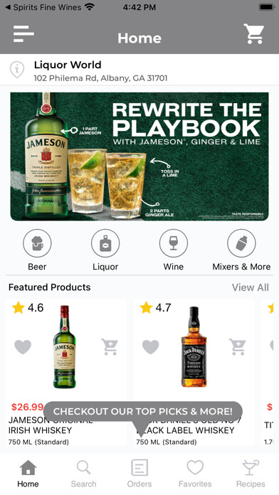 Emulate iPhone app Liquor World Albany GA using MyAndroid Emulate iPhone app Liquor World Albany GA using MyAndroid