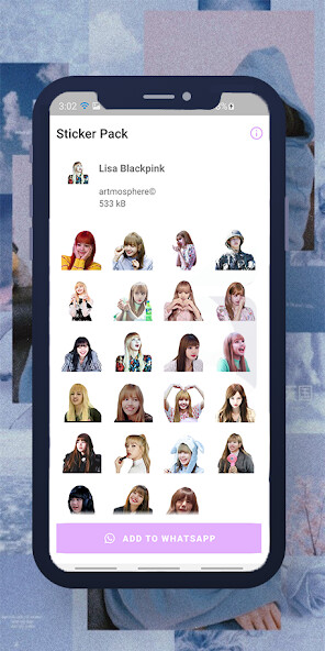 Run android online APK Lisa Blackpink WASticker from MyAndroid or emulate Lisa Blackpink WASticker using MyAndroid