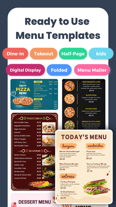 Emulate iPhone app Lisi: Menu Maker, Templates using MyAndroid Emulate iPhone app Lisi: Menu Maker, Templates using MyAndroid