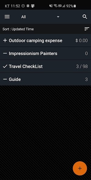 Run android online APK LIST 3 from MyAndroid or emulate LIST 3 using MyAndroid