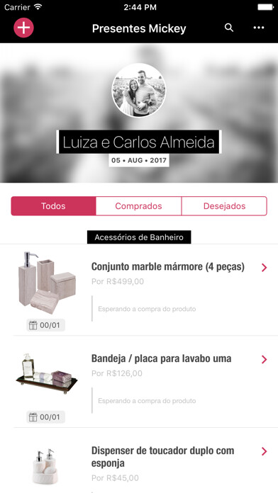 Emulate iPhone app Lista de Presentes da Mickey using MyAndroid Emulate iPhone app Lista de Presentes da Mickey using MyAndroid