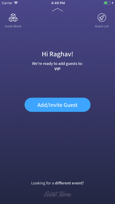 Emulate iPhone app Listed by Event Farm using MyAndroid