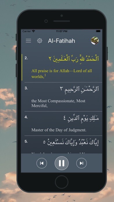 Emulate iPhone app Listen Quran Audios using MyAndroid