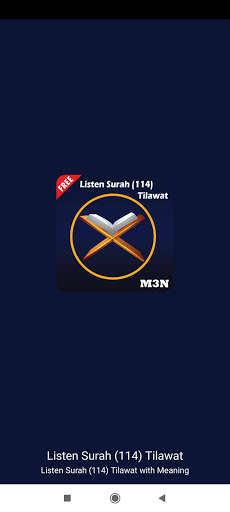 Run android online APK Listen Surah (114) Tilawat from MyAndroid or emulate Listen Surah (114) Tilawat using MyAndroid