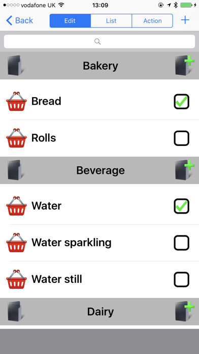 Emulate iPhone app List Grab Bag using MyAndroid