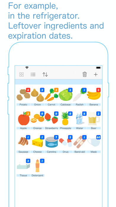 Emulate iPhone app List of possessions using MyAndroid