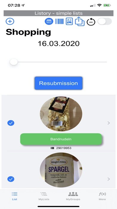 Emulate iPhone app Listory Lister Shopping App using MyAndroid Emulate iPhone app Listory Lister Shopping App using MyAndroid