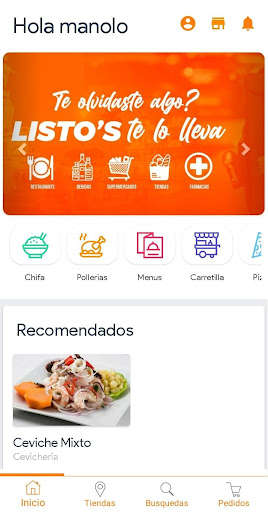 Run android online APK Listos Delivery from MyAndroid or emulate Listos Delivery using MyAndroid