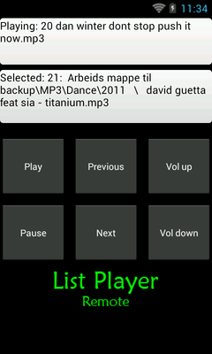 Emulate Android APK List Player remote