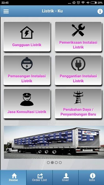 Run android online APK ListrikKu from MyAndroid or emulate ListrikKu using MyAndroid