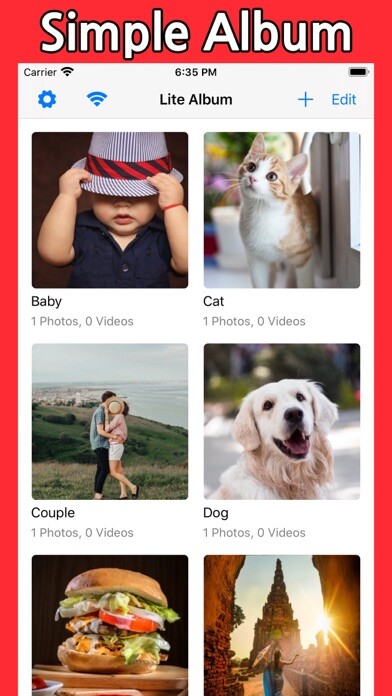 Emulate iPhone app Lite Album - Safe Photo Album using MyAndroid