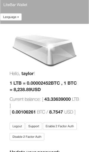 Run android online APK Litebar Mobile Wallet from MyAndroid or emulate Litebar Mobile Wallet using MyAndroid