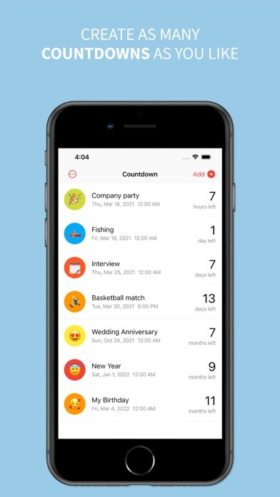 Emulate iPhone app Lite Countdown using MyAndroid Emulate iPhone app Lite Countdown using MyAndroid