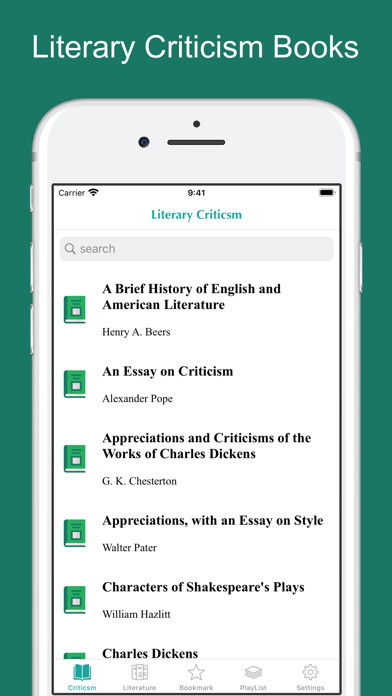 Emulate iPhone app Literary Criticism Books using MyAndroid Emulate iPhone app Literary Criticism Books using MyAndroid