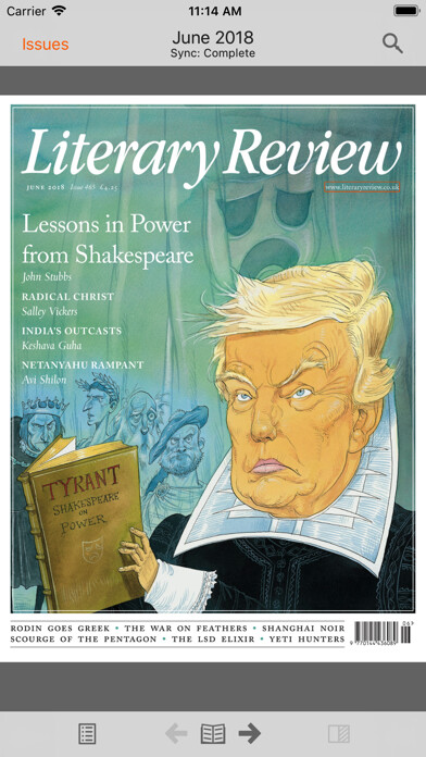 Emulate iPhone app Literary Review using MyAndroid