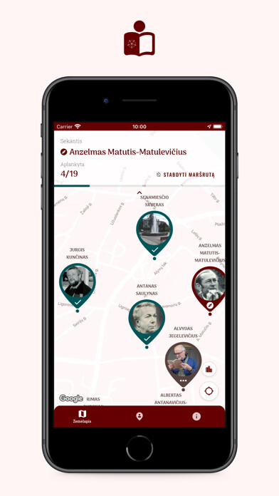Emulate iPhone app Literatūrinis Alytus using MyAndroid