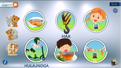 Emulate iPhone app Literki K G H using MyAndroid