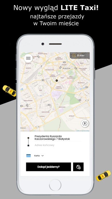 Emulate iPhone app LITE Taxi - tanie przejazdy using MyAndroid