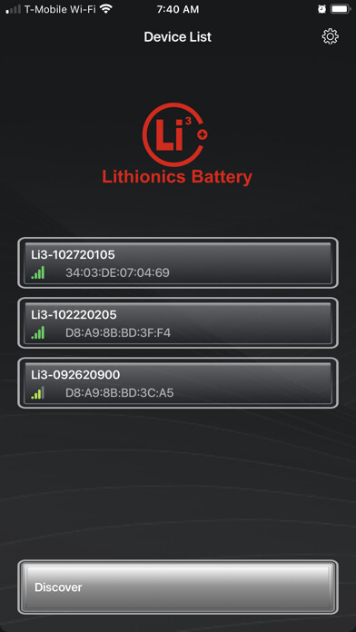 Emulate iPhone app Lithionics Battery Monitor using MyAndroid Emulate iPhone app Lithionics Battery Monitor using MyAndroid