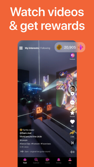 Emulate iPhone app lit.it - Short Video App using MyAndroid