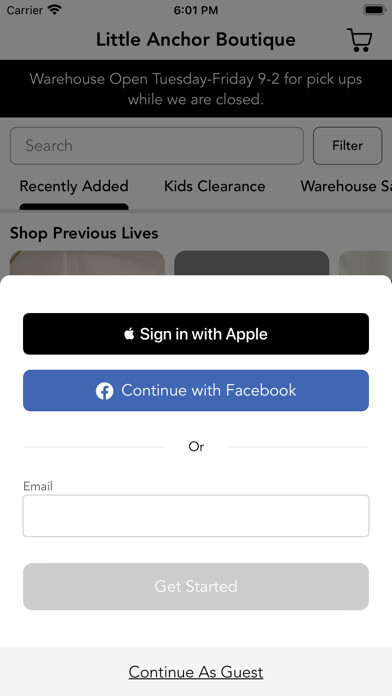 Emulate iPhone app Little Anchor Boutique using MyAndroid Emulate iPhone app Little Anchor Boutique using MyAndroid