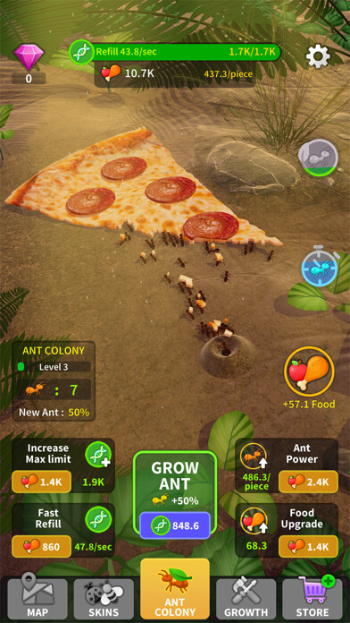 Emulate iPhone app Little Ant Colony - Idle Game using MyAndroid Emulate iPhone app Little Ant Colony - Idle Game using MyAndroid