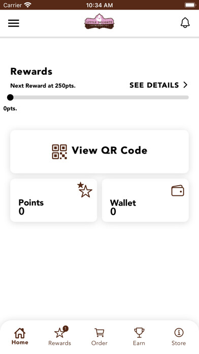 Emulate iPhone app Little Delights Bakery using MyAndroid