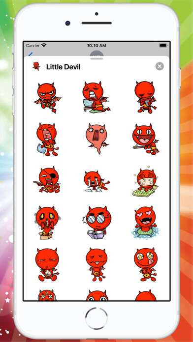 Emulate iPhone app Little Devil Sticker using MyAndroid Emulate iPhone app Little Devil Sticker using MyAndroid