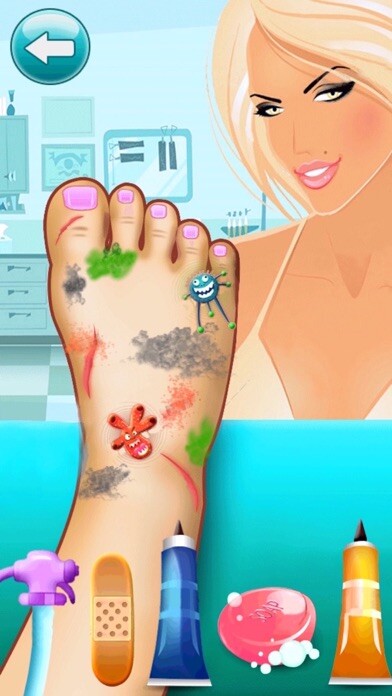 Emulate iPhone app Little Foot Doctor - Lady Edition using MyAndroid