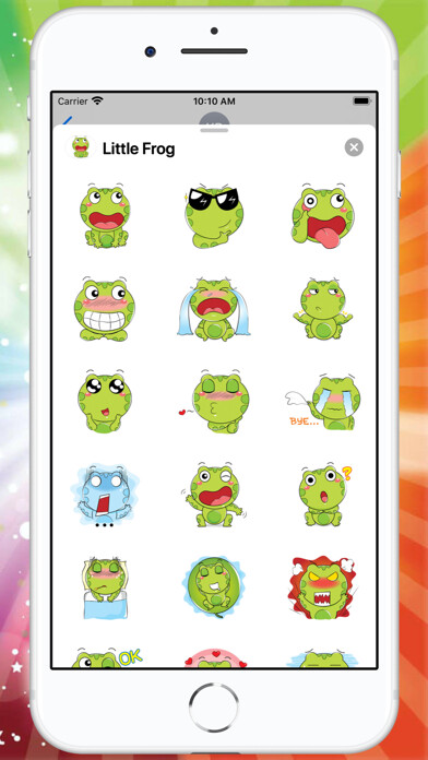 Emulate iPhone app Little Frog Stickers using MyAndroid Emulate iPhone app Little Frog Stickers using MyAndroid