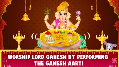Emulate iPhone app Little Ganesha Virtual Temple using MyAndroid