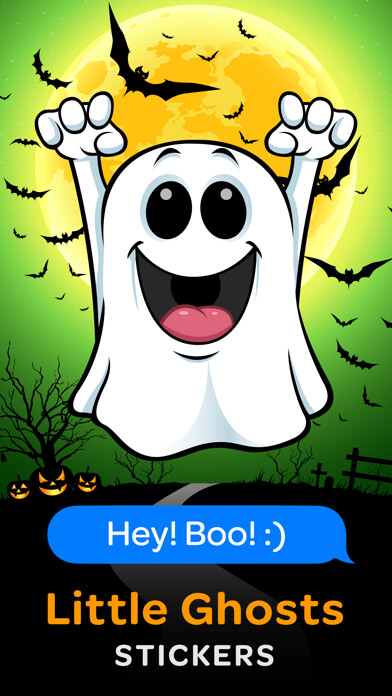 Emulate iPhone app Little Ghosts – funny Stickers Smileys & Emoji using MyAndroid Emulate iPhone app Little Ghosts – funny Stickers Smileys & Emoji using MyAndroid