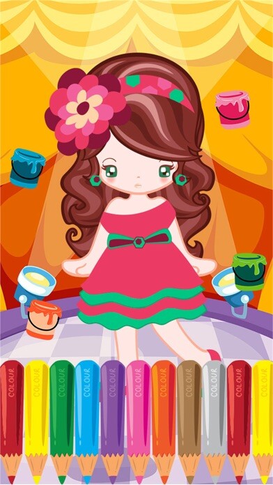 Emulate iPhone app Little Girl Fashion Coloring World Drawing Educational Kids Game using MyAndroid Emulate iPhone app Little Girl Fashion Coloring World Drawing Educational Kids Game using MyAndroid