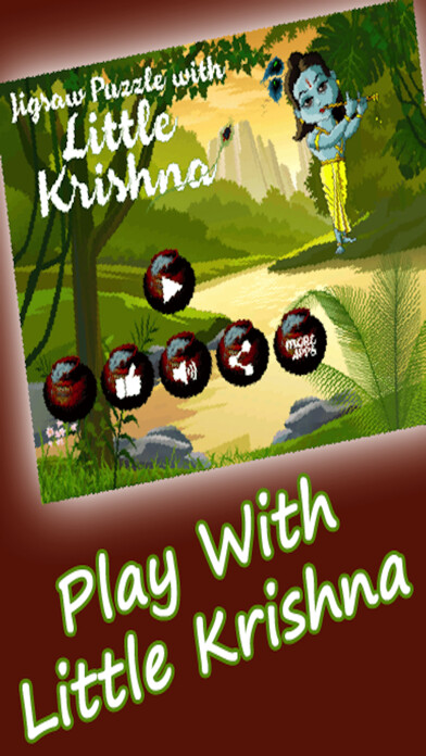 Emulate iPhone app Little Krishna jighsaw puzzle free game for kids - the hindu divine god krishna lila using MyAndroid Emulate iPhone app Little Krishna jighsaw puzzle free game for kids - the hindu divine god krishna lila using MyAndroid