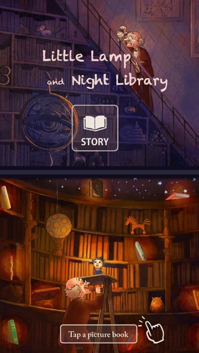 Emulate iPhone app Little Lamp and Night Library using MyAndroid