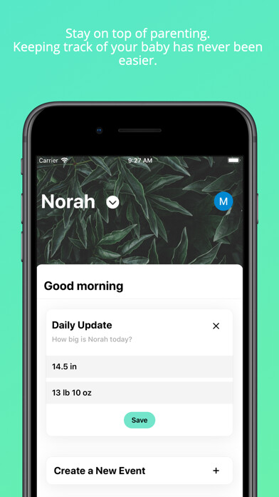 Emulate iPhone app Little Logger - Baby Tracking using MyAndroid