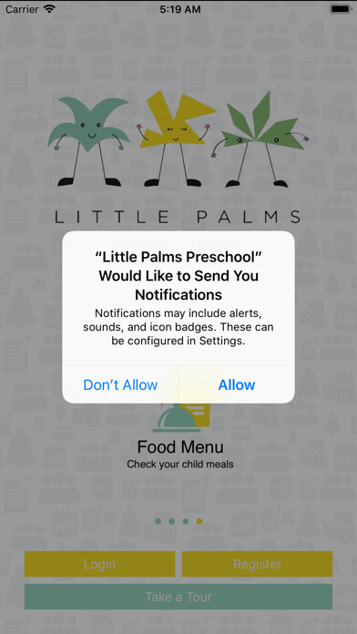 Emulate iPhone app Little Palms Preschool using MyAndroid