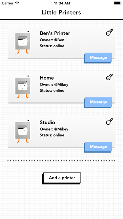 Emulate iPhone app Little Printers using MyAndroid