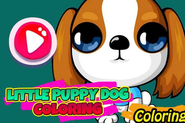 Emulate Android APK Little Puppy Dog Coloring Book - Kids Learning
